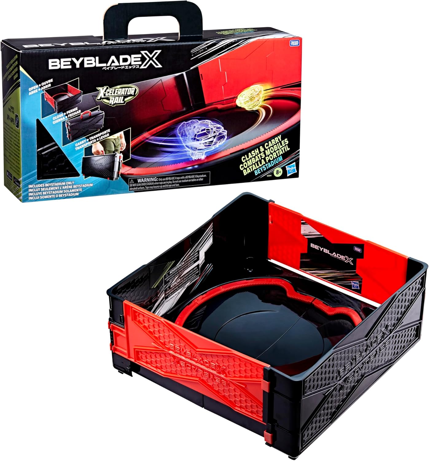Beyblade X Clash & Carry Beystadium Battle Arena