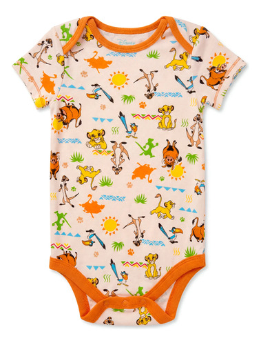 Body Para Bébe The Lion King - Timon Y Pumba Naranja 18 Meses Lisa