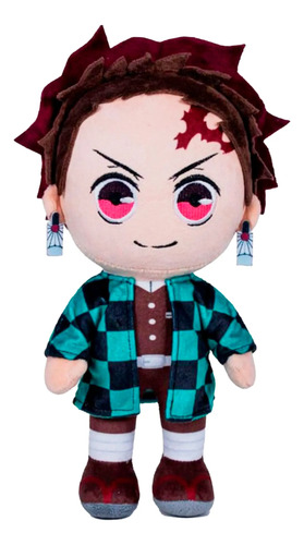 Peluche Demon Slayer Tanjiro 27 Cm Verde Oscuro