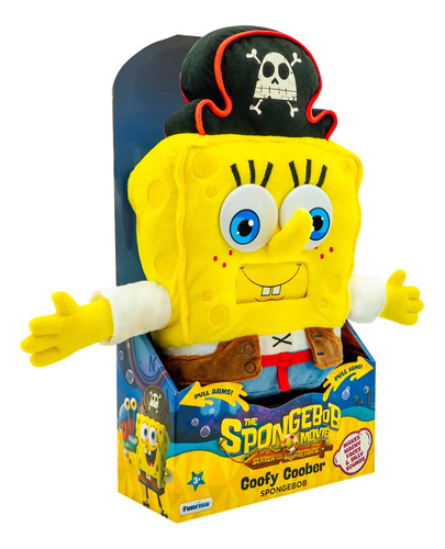 Peluche Bob Esponja Interactivo Goofy Goober 45cm Amarillo