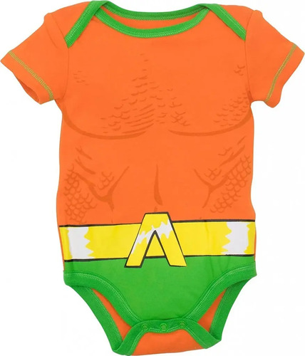Justice League! Body Aquaman Naranja/ Verde 0-3