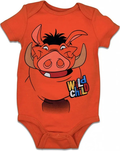 Body Disney! Lion King: Pumba Naranja Oscuro 18 Meses