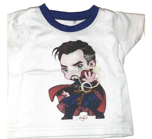 Doctor Strange! Camiseta Bebé Estampada Blanco/azul 3-6 Meses Liso