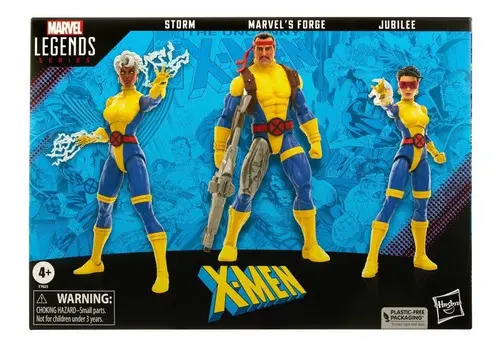 Set De Figuras De Acción Marvel Legends Series Forge, Storm Y Jubilee Coleccionables De Hasbro